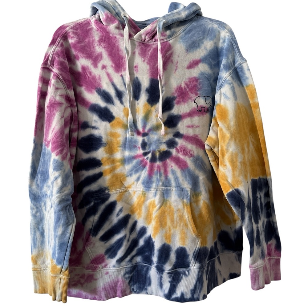 Ivory Ella Tie-Dye Hoodie oversized sweatshirt size medium